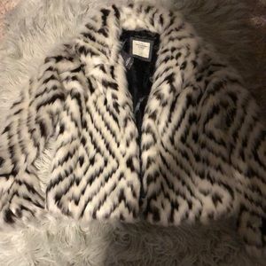 Faux fur coat